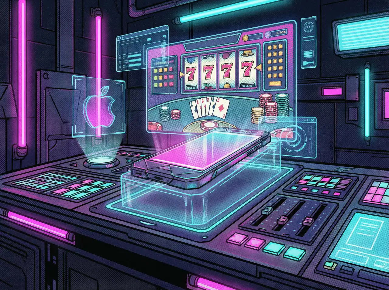 免费彩金 iOS便携终端界面